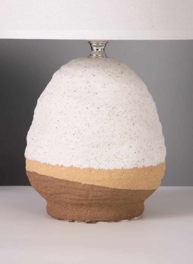Textured Stone Table Lamp
