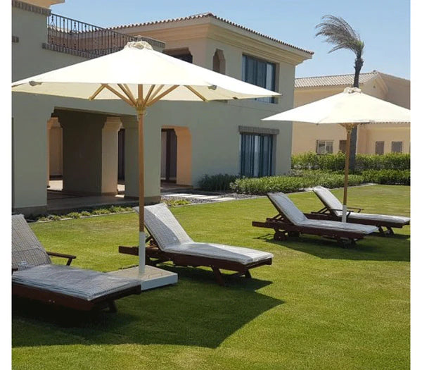 Claro Elegant Outdoor Wooden Patio Umbrella