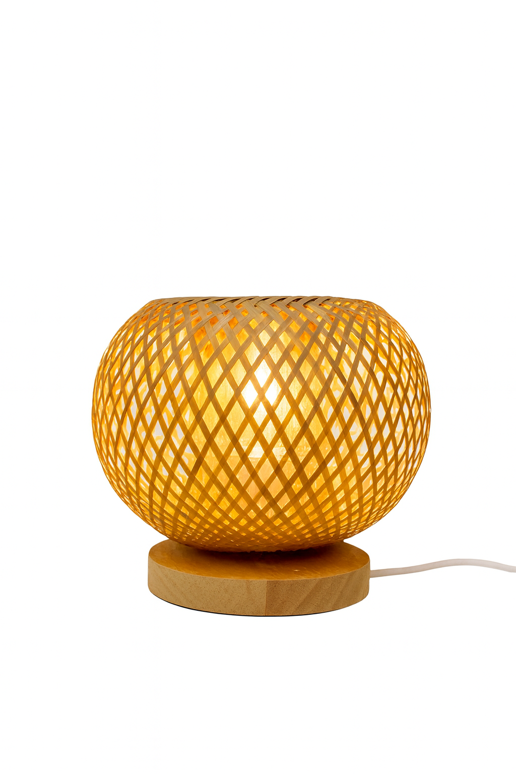 Rustic Bamboo Table Lamp