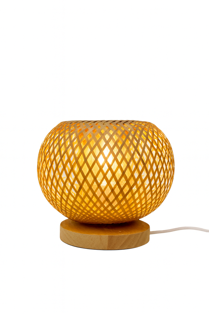 Rustic Bamboo Table Lamp