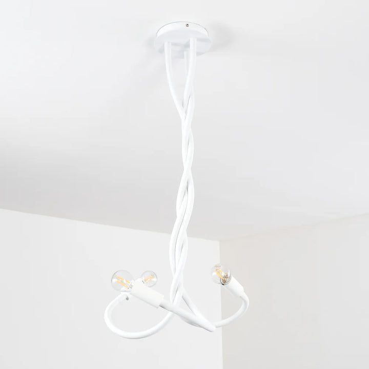 Modern White Spiral Ceiling Light