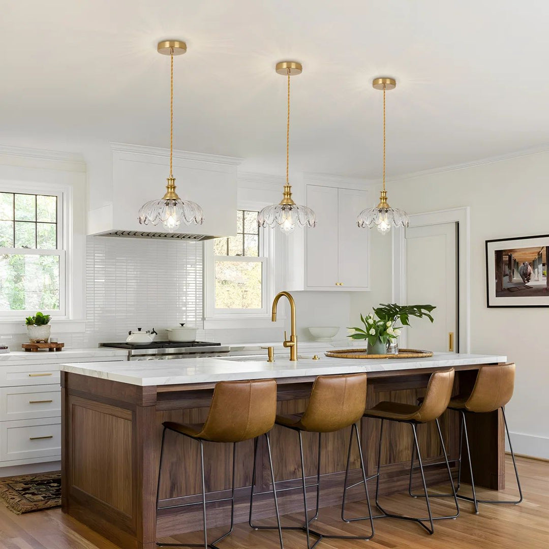 Vintage Glass Pendant Light