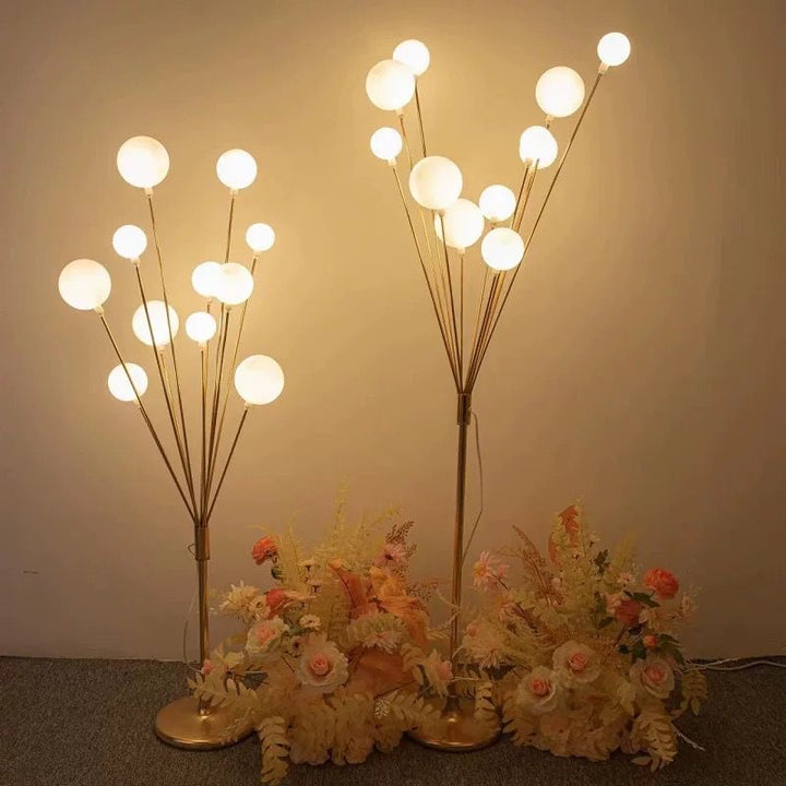 Modern Gold Globe Floor Lamp (11 head )