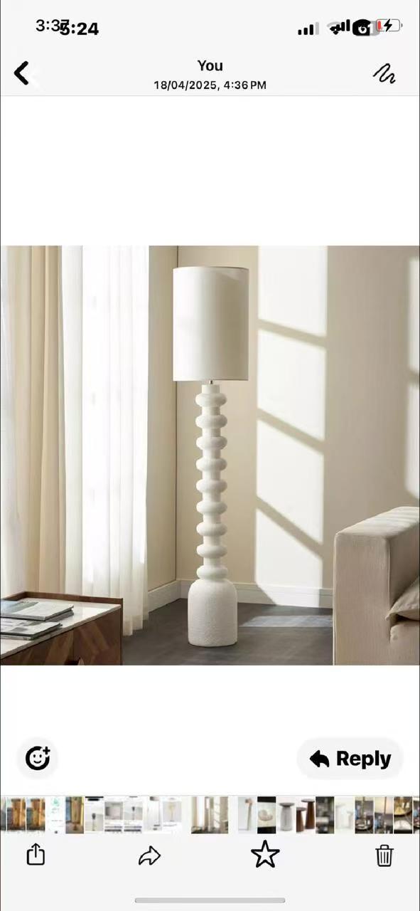 Stacked Stone Floor Lamp