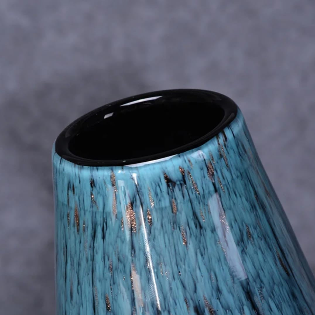 Blue Crackle Glaze Ceramic Vases