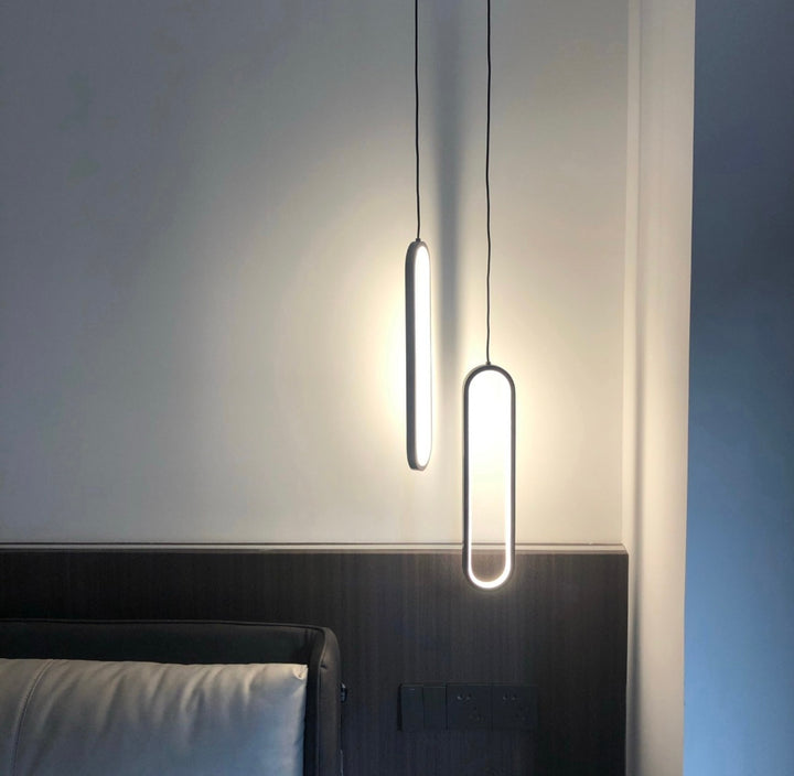 Modern Pendant Light with Natural Stone Shades