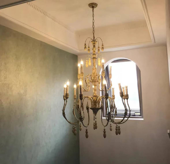 Rustic Chandelier in several sizes for Rooms and High Ceilings