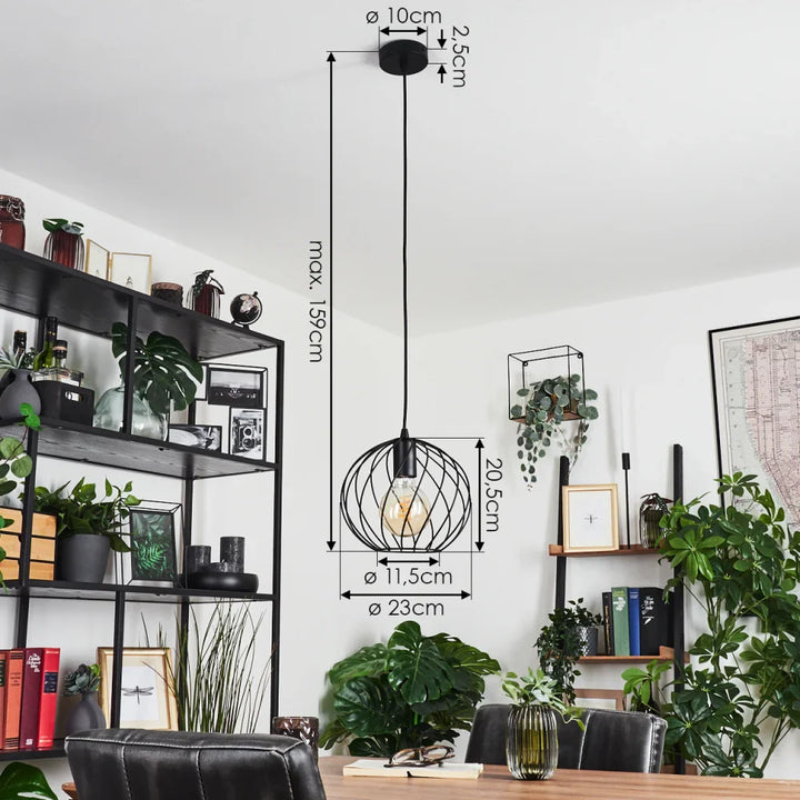 Modern Spiral Cage Single Pendant Light