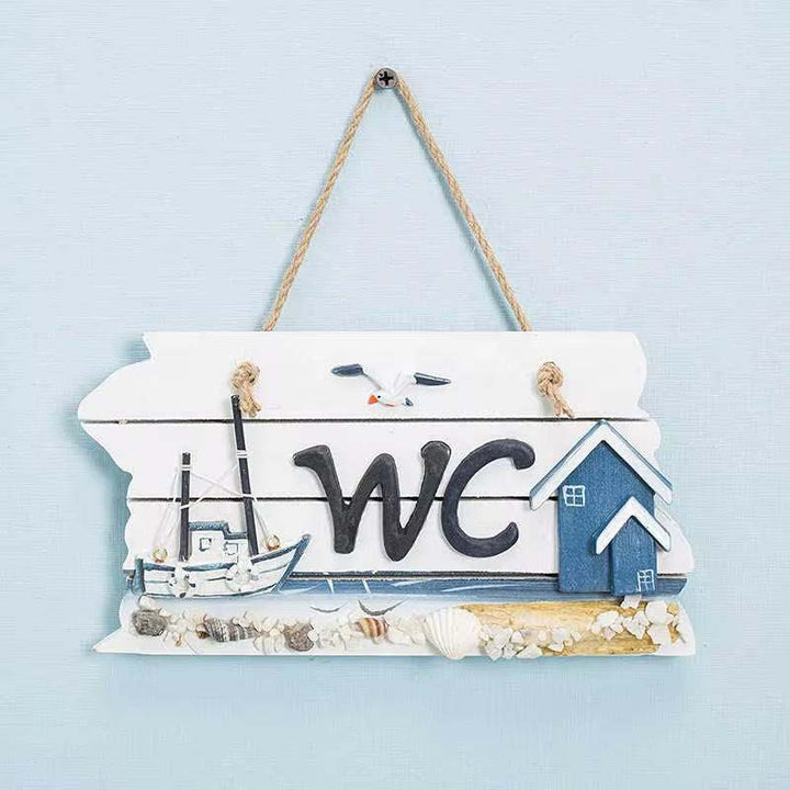 WC Nautical Wall Sign