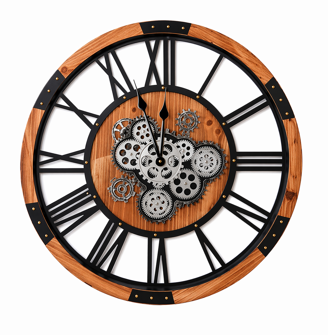 Minimal Wooden Wall Clock