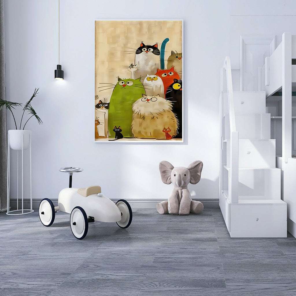 Playful Cats Canvas