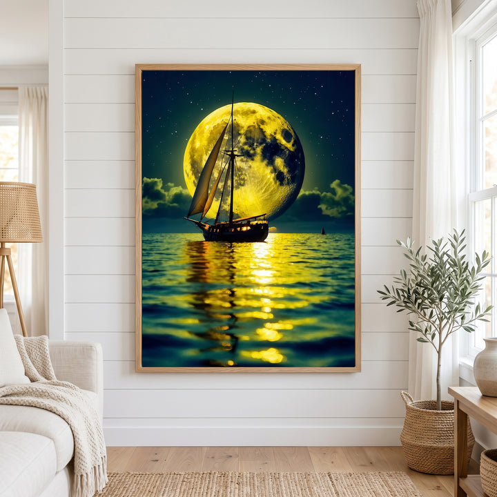Golden Moon Sail Canvas