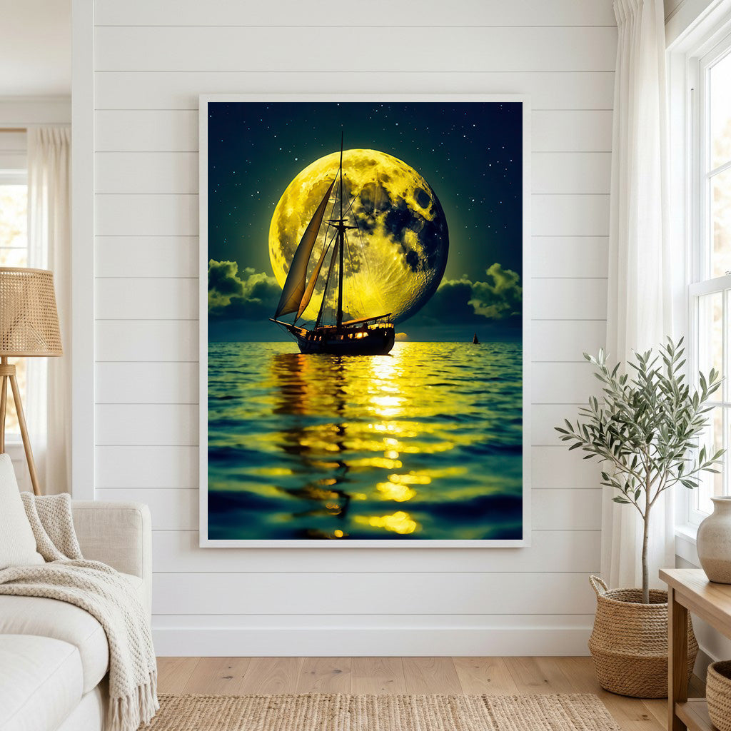 Golden Moon Sail Canvas