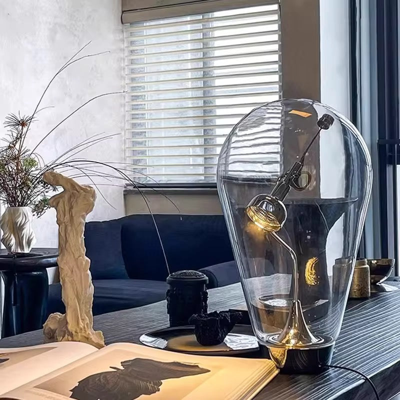 Modern Glass Dome Table Lamp