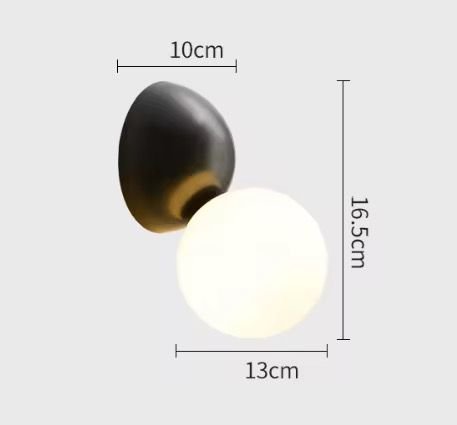 Gold Globe Wall Sconce