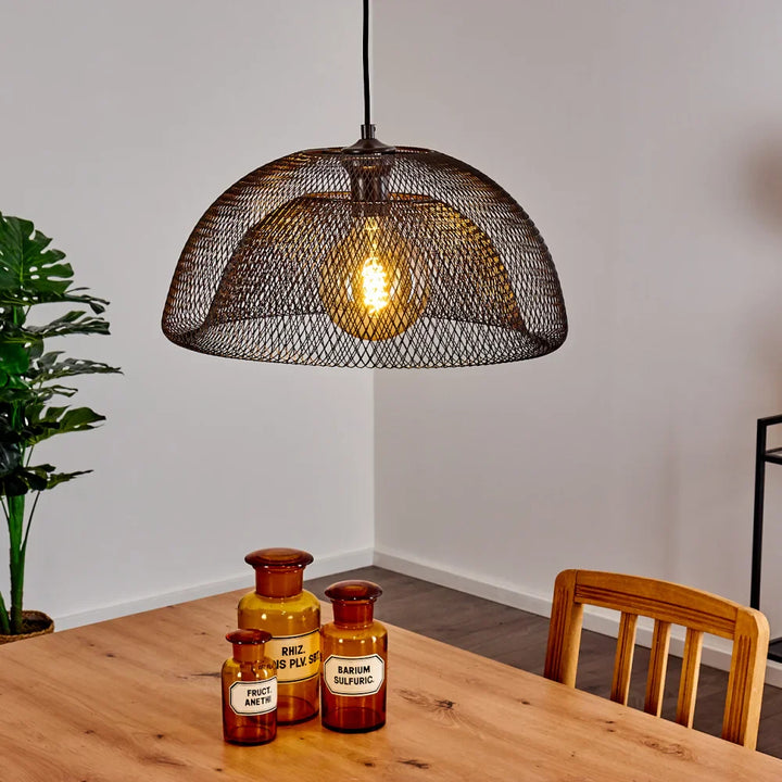 Industrial Mesh Dome Pendant Light