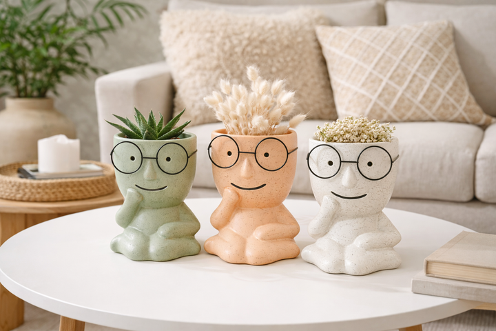 Cute Face Planter Pots
