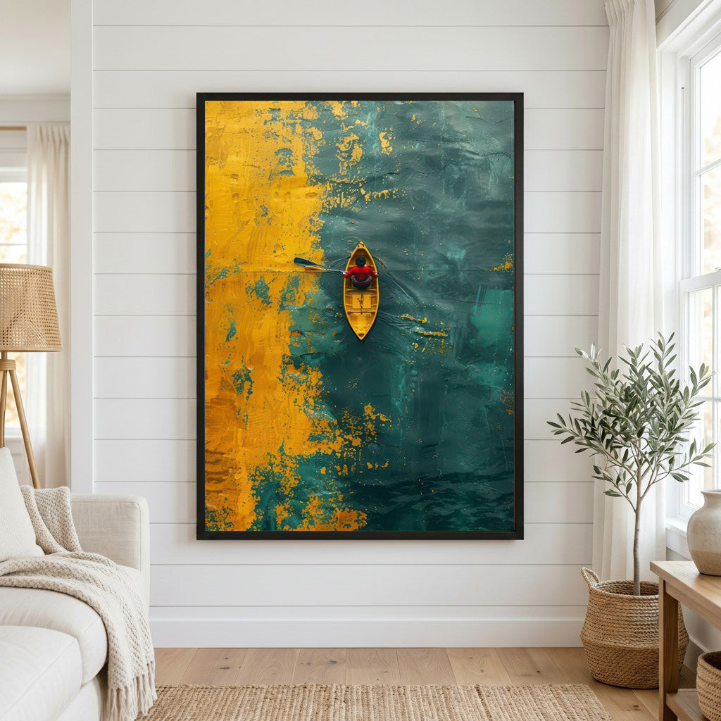 Kayak Abstract Canvas