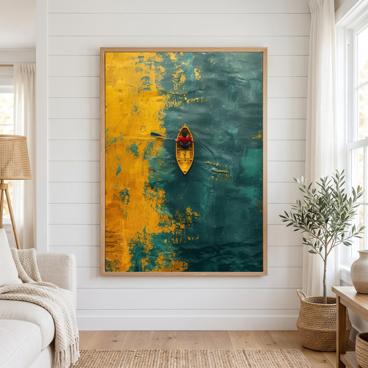 Kayak Abstract Canvas