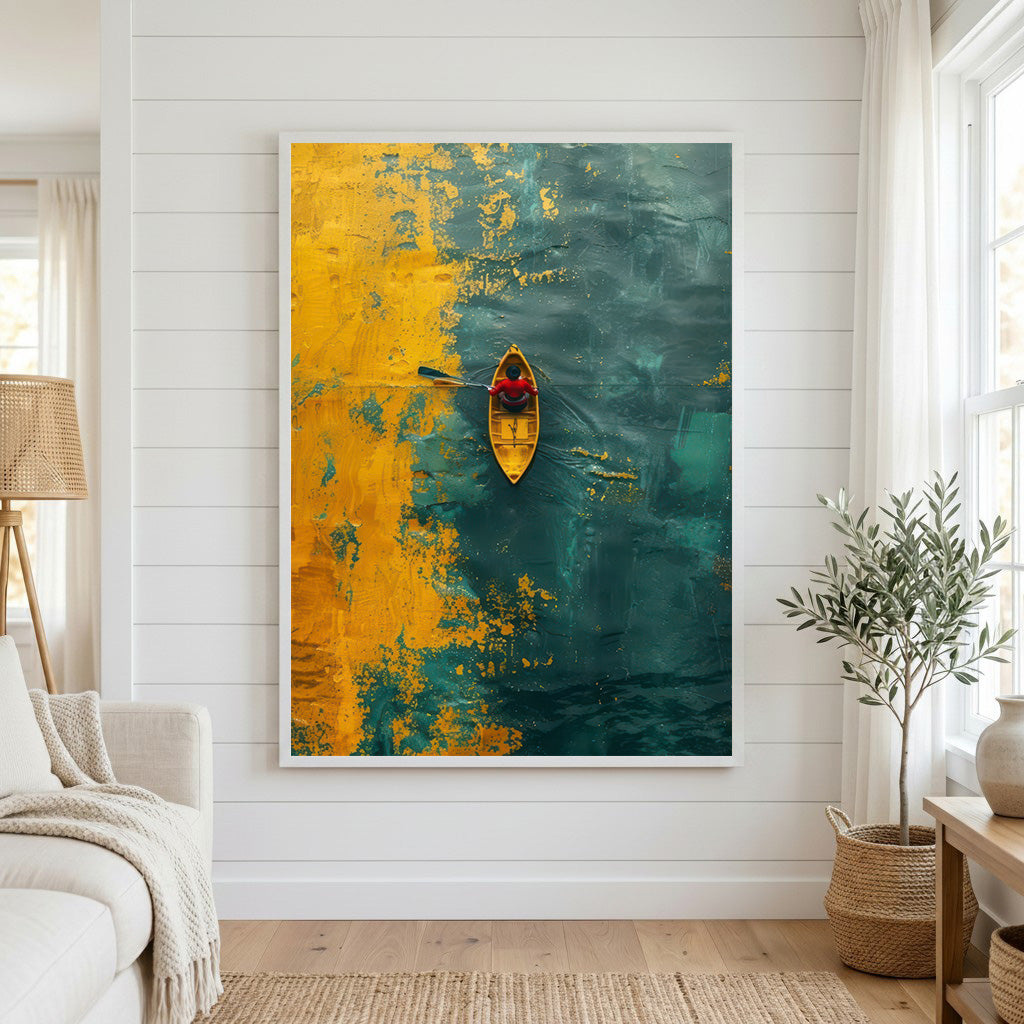 Kayak Abstract Canvas