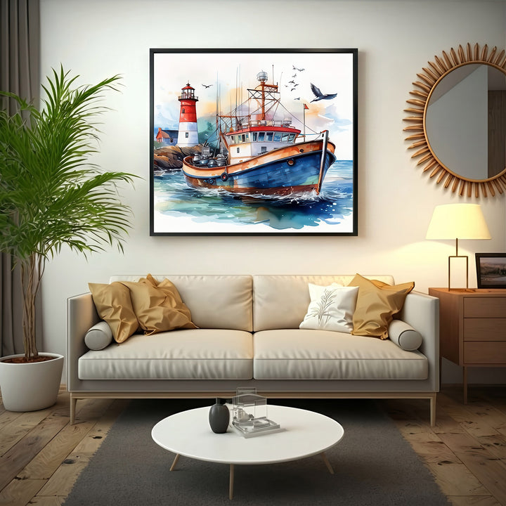 Fishing Boat Canvas
