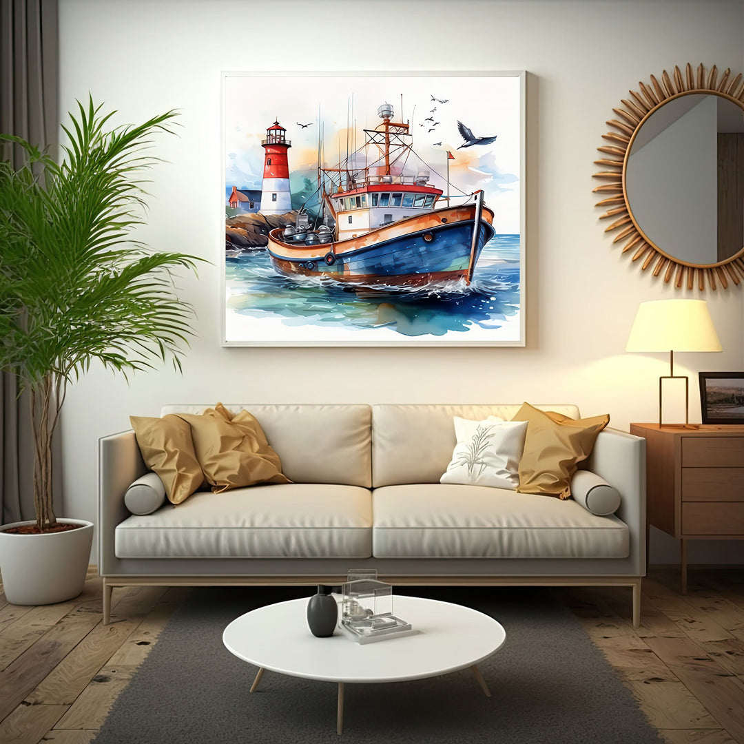 Fishing Boat Canvas