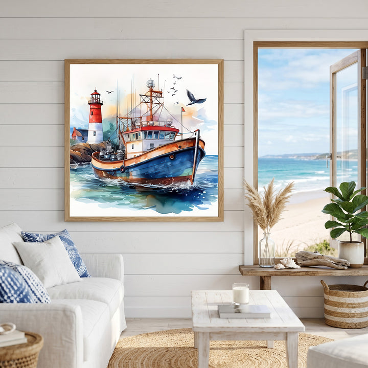 Fishing Boat Canvas