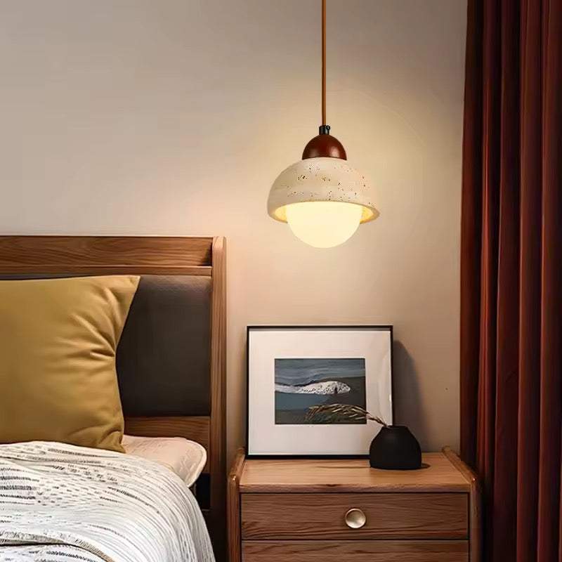 Half Dome Travertine Pendant