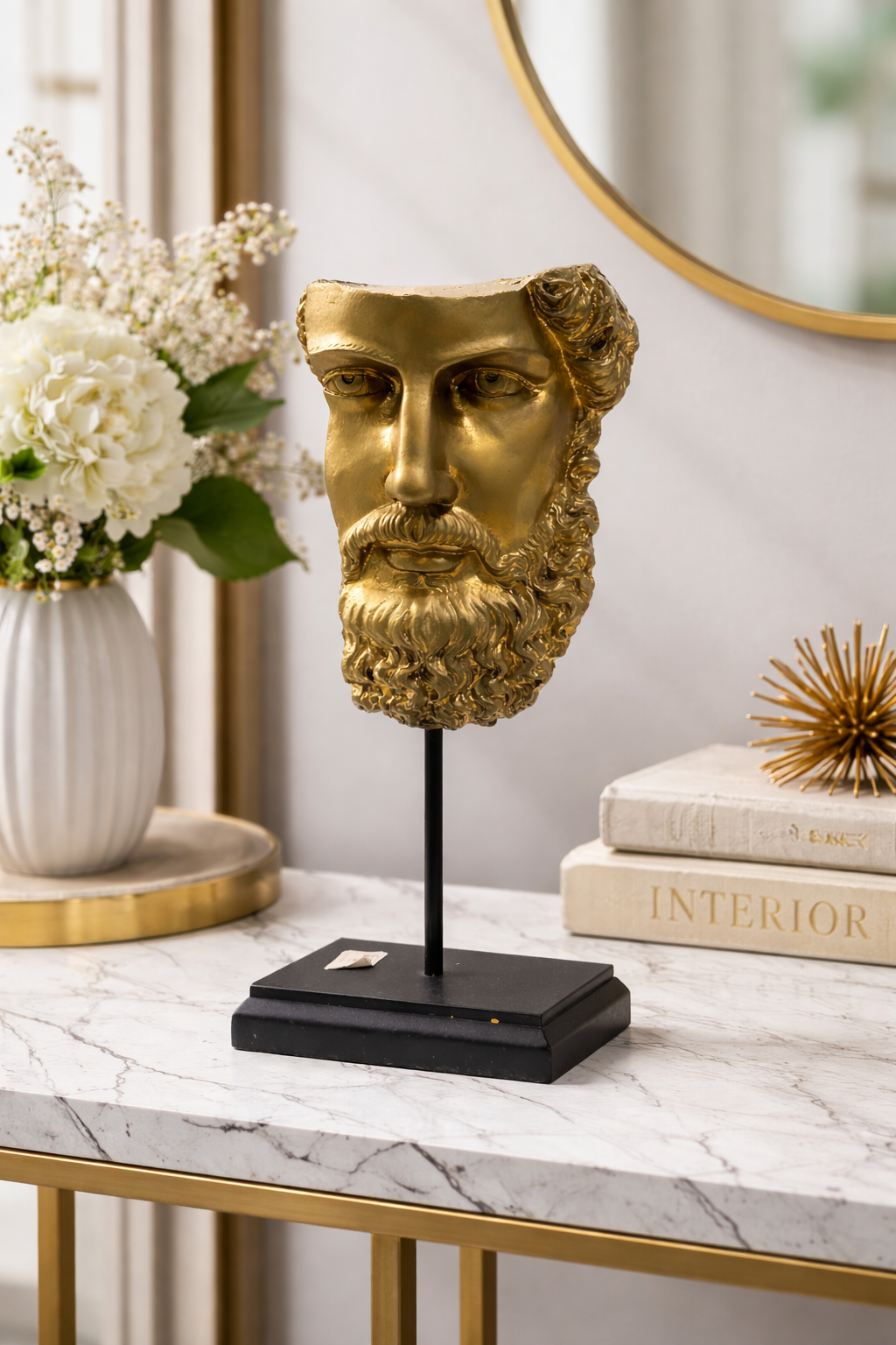 Marble Effect Decorative Vase