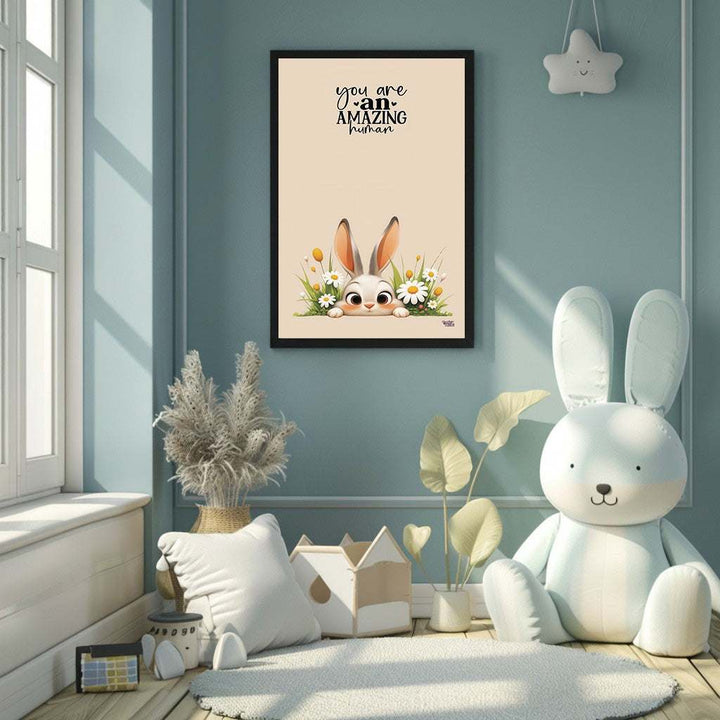 You Are an Amazing Human Bunny Canvas