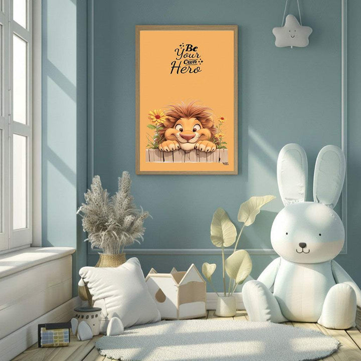 Be Your Own Hero Lion Canvas