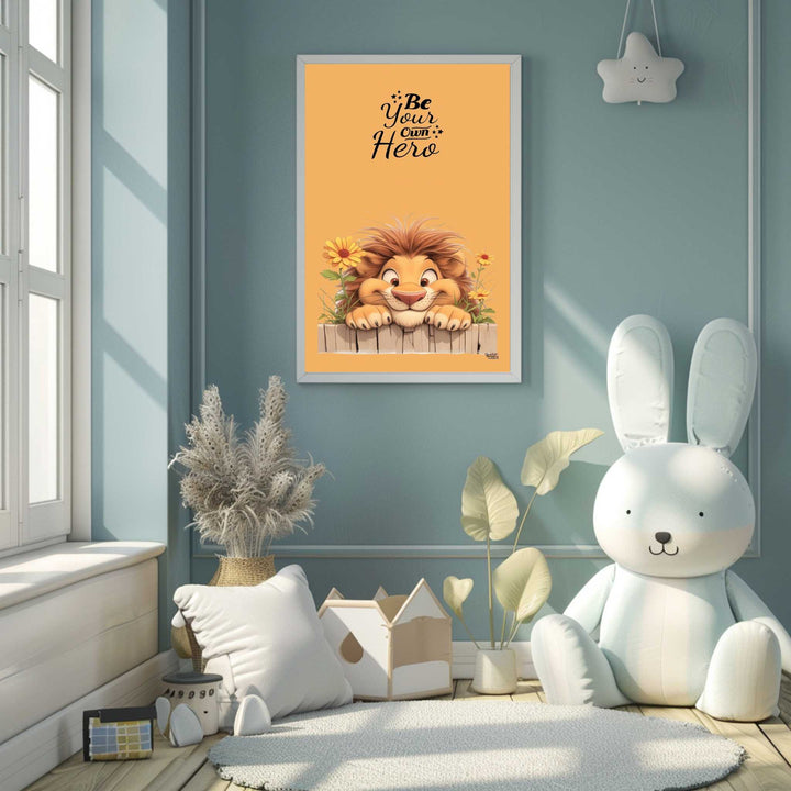 Be Your Own Hero Lion Canvas