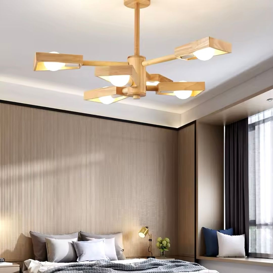 Scandinavian Wooden Ceiling Light