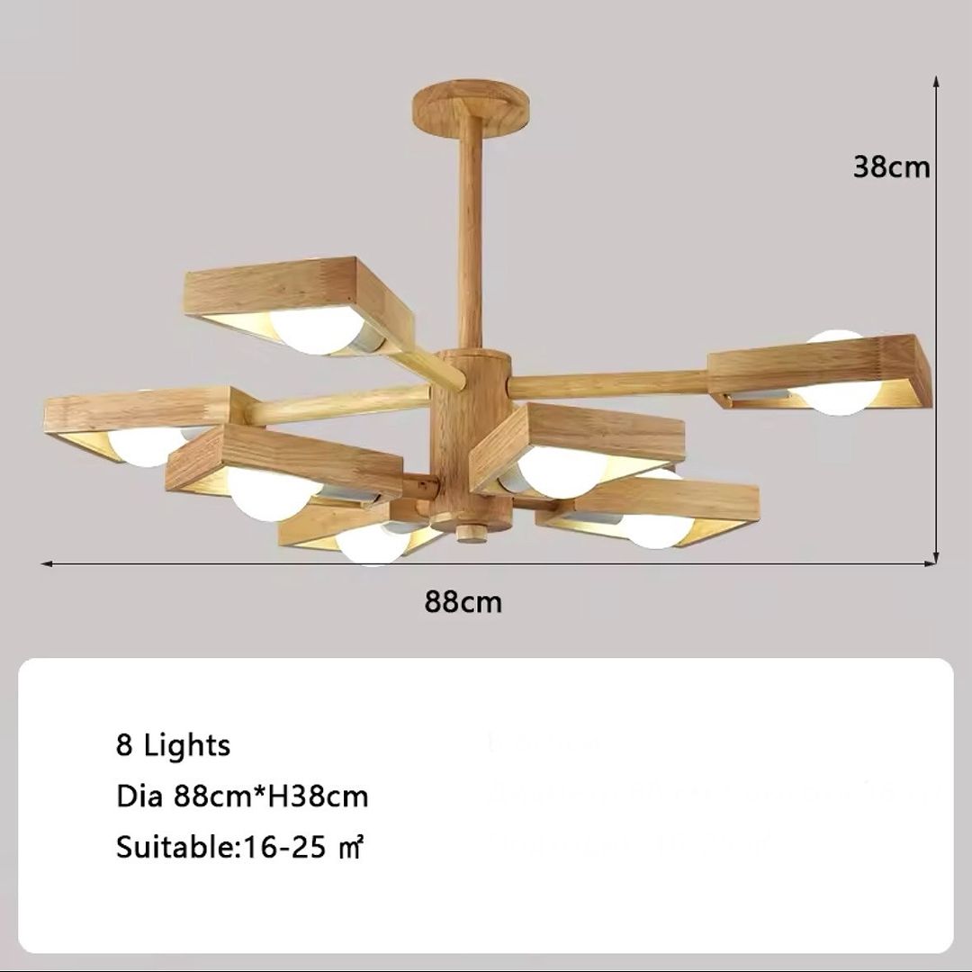 Scandinavian Wooden Ceiling Light