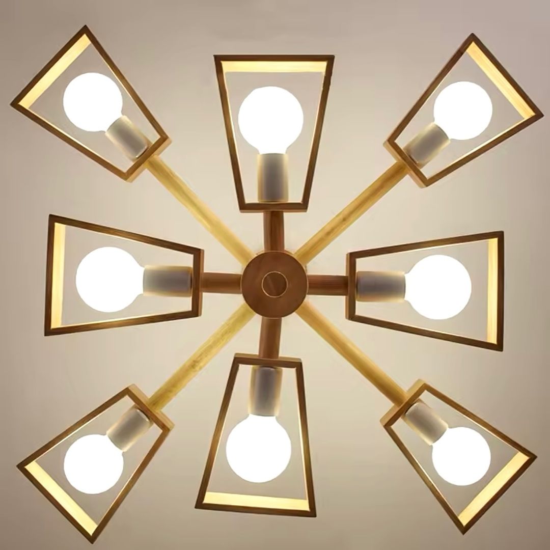 Scandinavian Wooden Ceiling Light