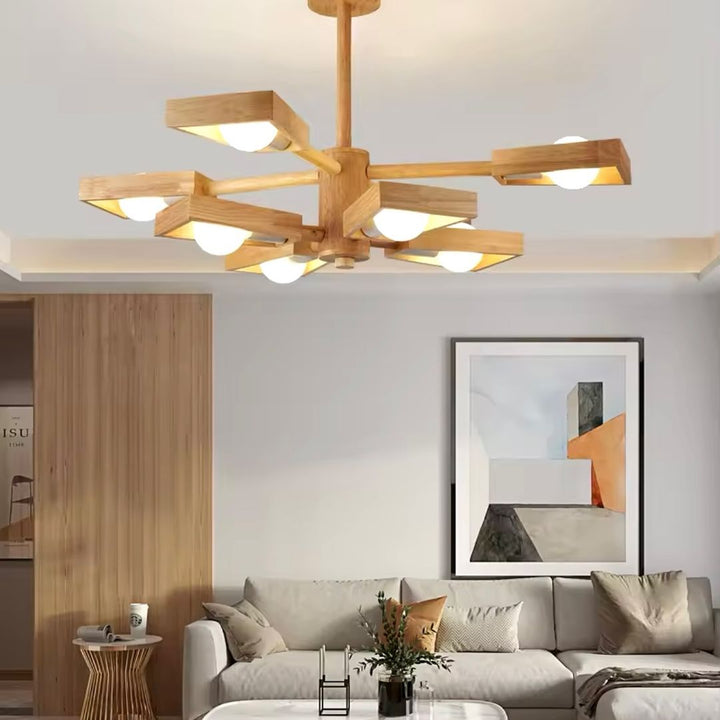 Scandinavian Wooden Ceiling Light