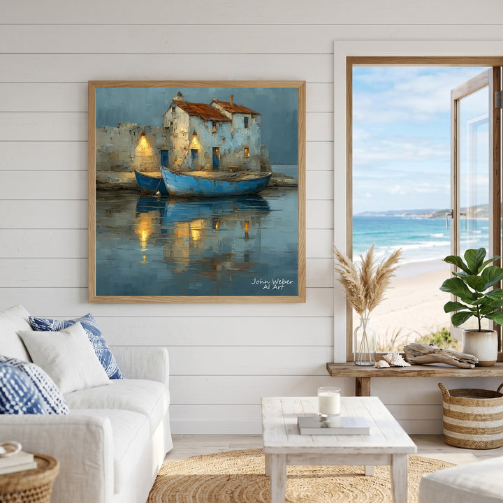 Coastal Harbor Canvas Art