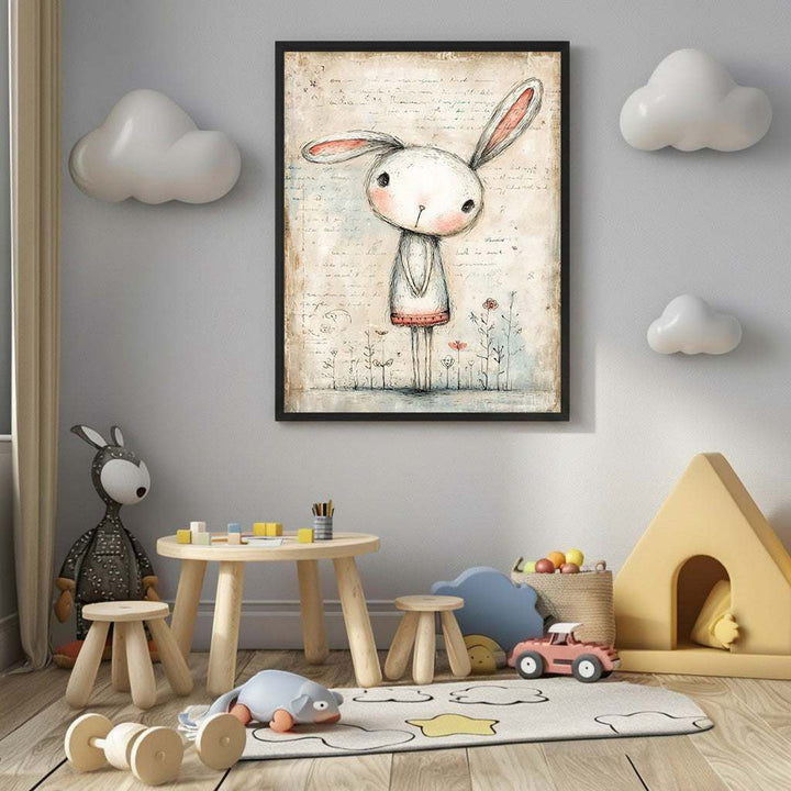 Whimsical Bunny Canvas Art