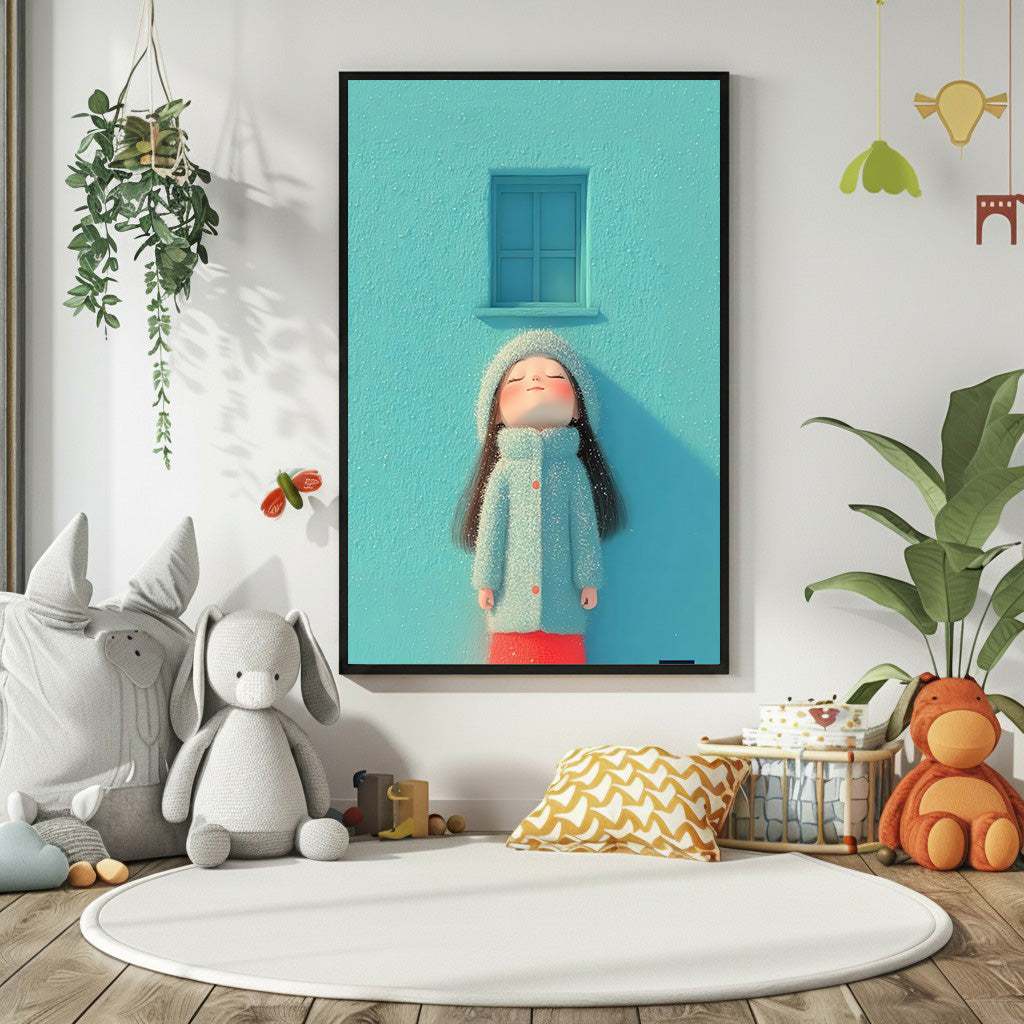 Dreamy Winter Girl Canvas Art