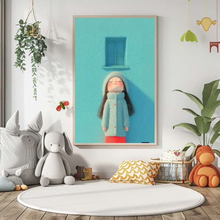 Dreamy Winter Girl Canvas Art