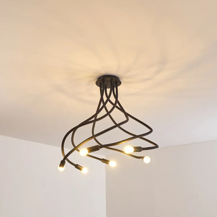 Modern Wave Ceiling Light Fixture