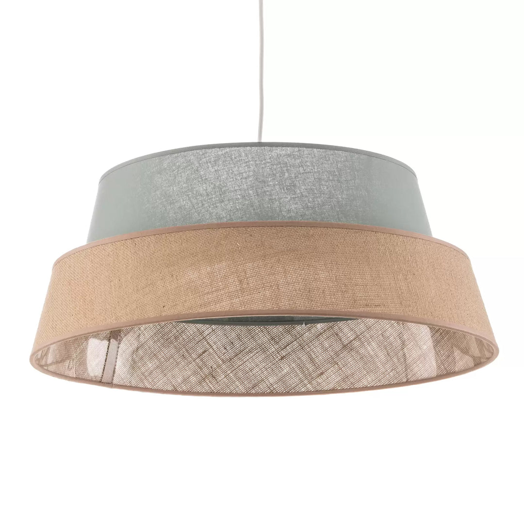 Two-Tone Modern Pendant Light with Woven Detail