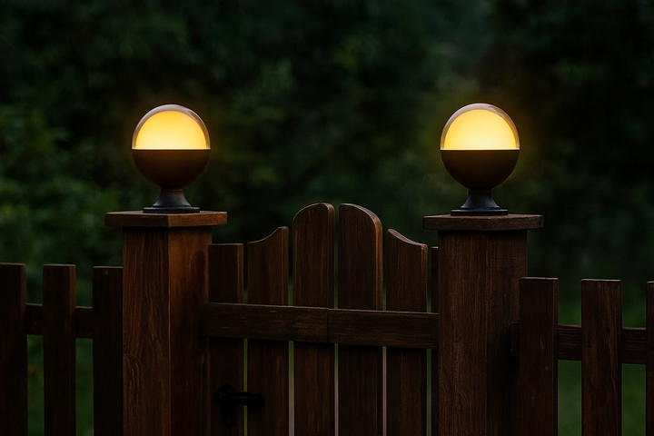 Outdoor Globe Bollard Light