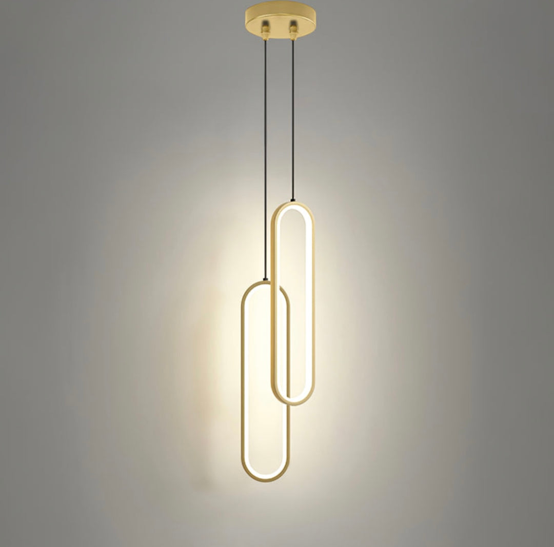 Modern Pendant Light with Natural Stone Shades