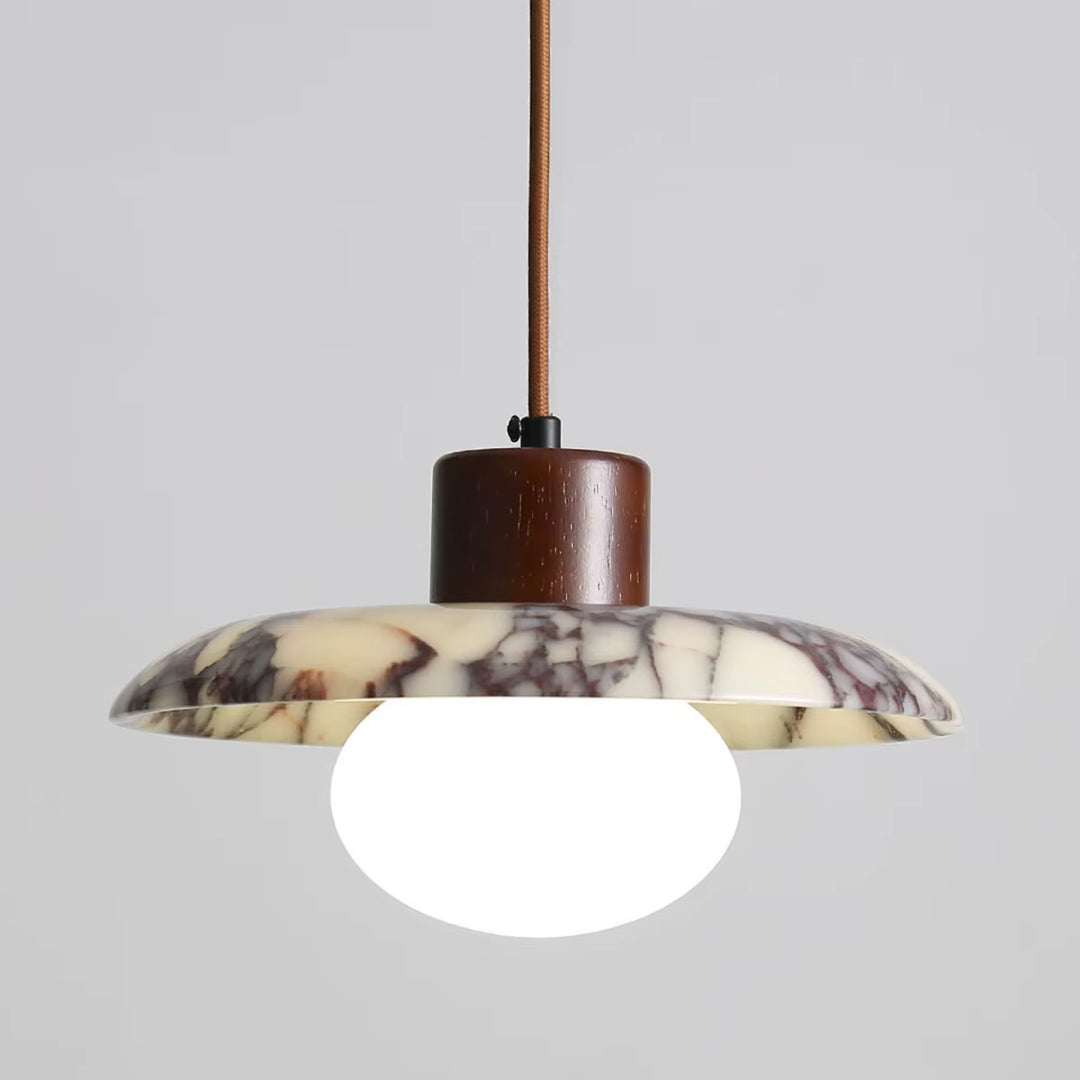 Modern Opal Globe Bedroom Pendant Light
