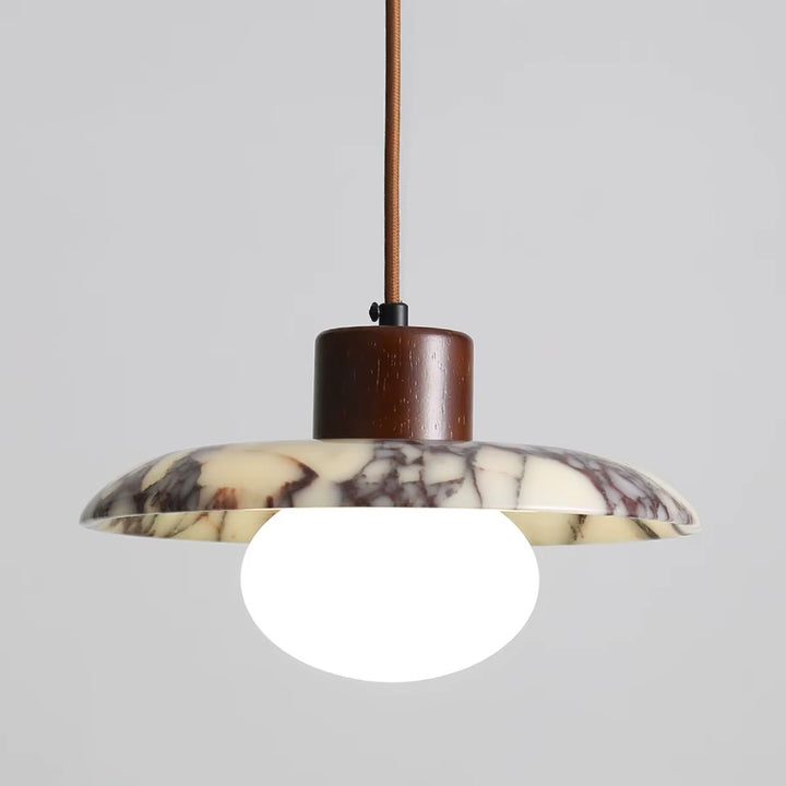 Modern Opal Globe Bedroom Pendant Light