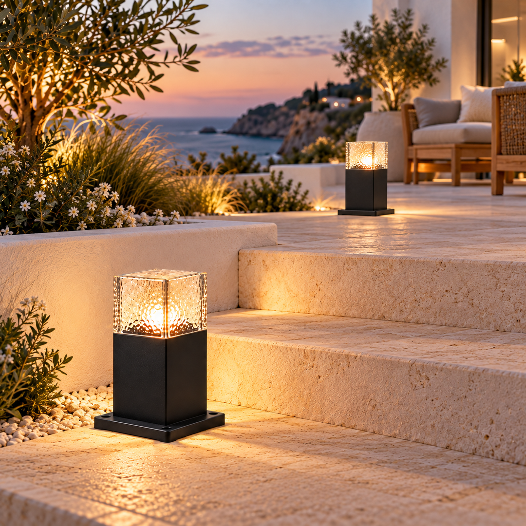 Path Square Outdoor Bollard