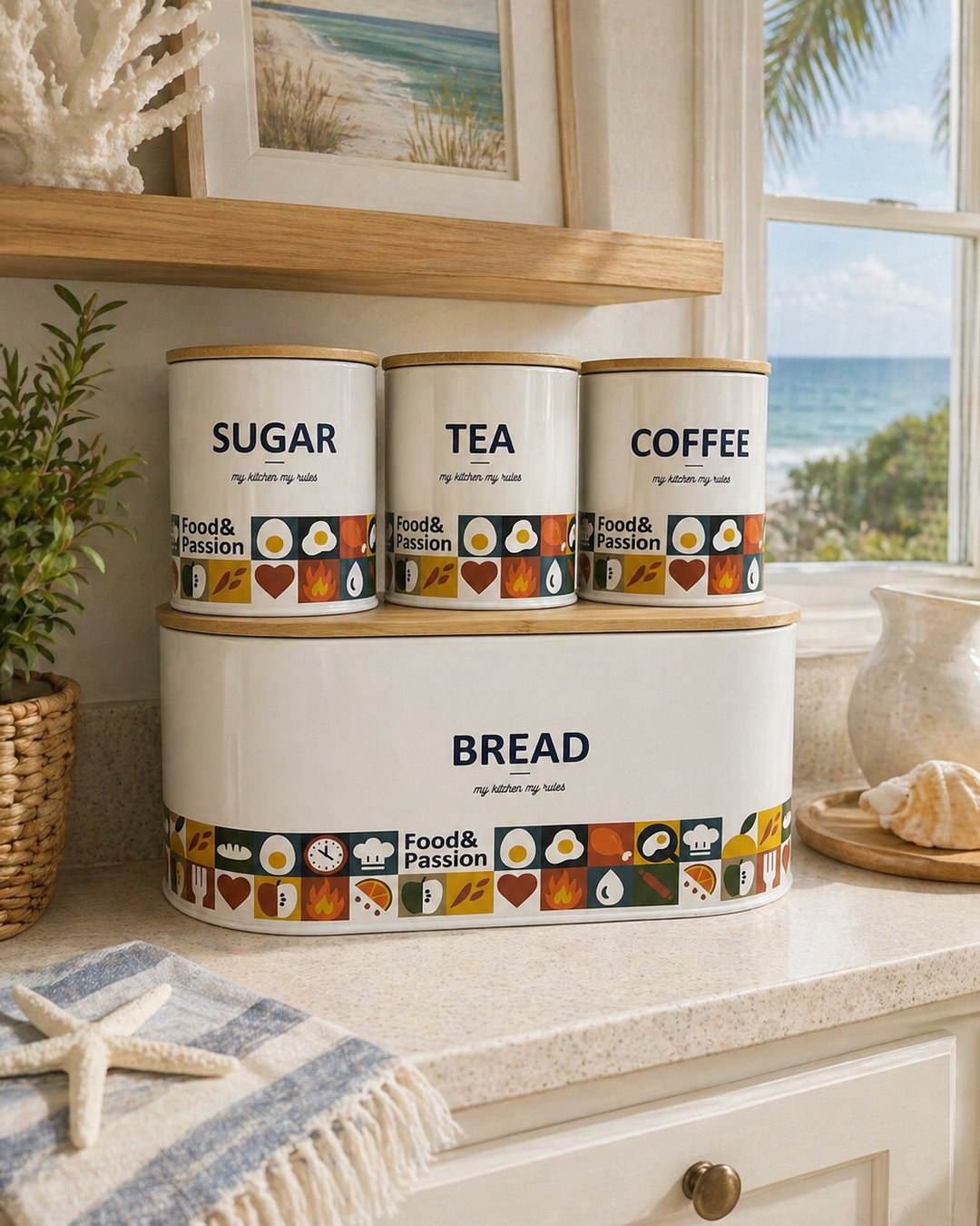 Kitchen Canister Set Retro