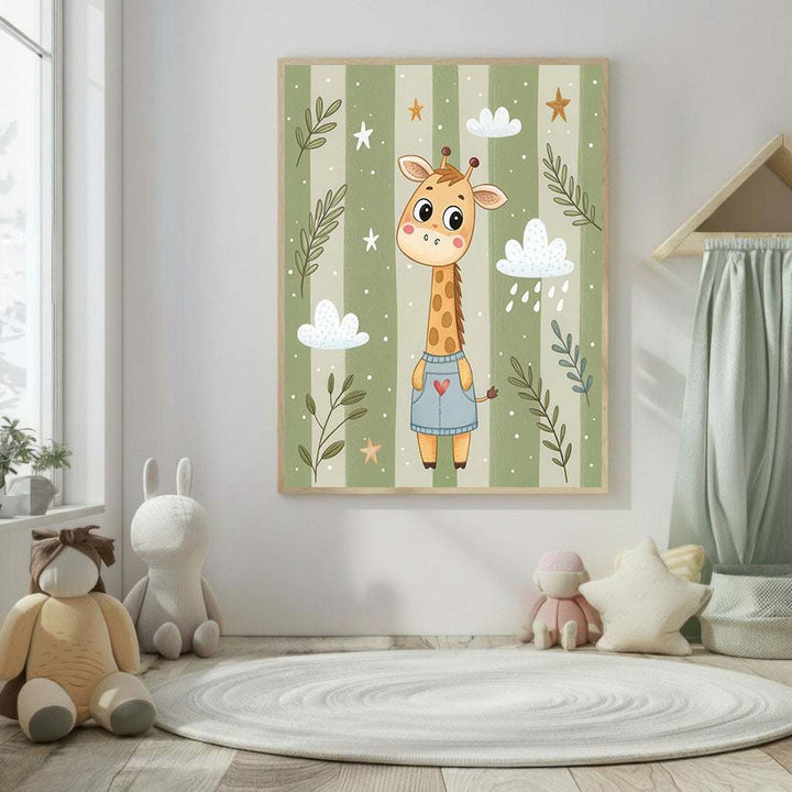 Cute Snail Friends Kids Canvas