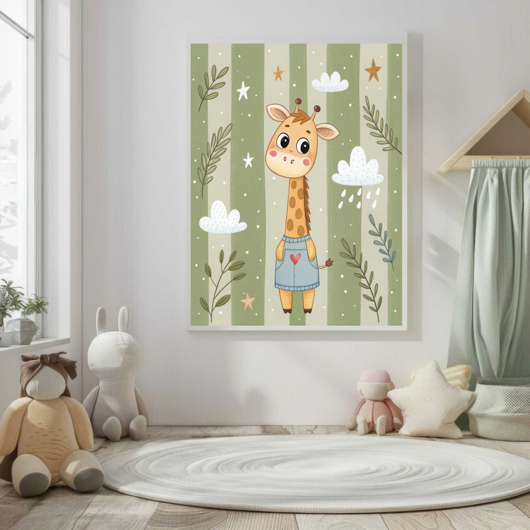 Cute Snail Friends Kids Canvas